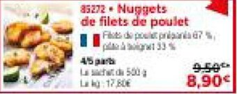 Thiriet Nuggets de filets de poulet offre