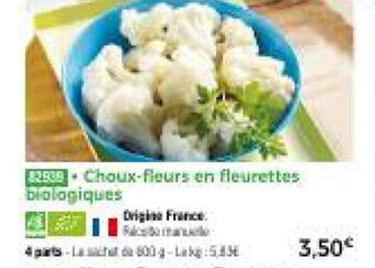 Thiriet Choux-fleurs en fleurettes biologiques offre
