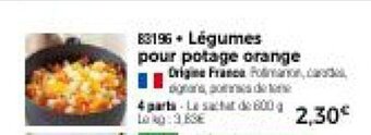 Thiriet Légumes pour potage orange offre