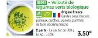 Thiriet Velouté de légumes biologique offre