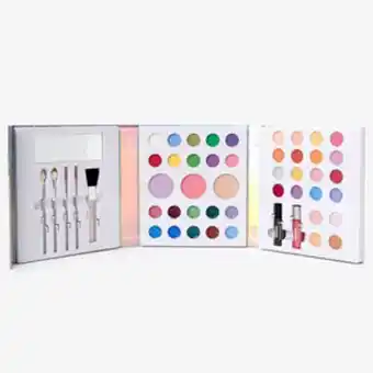 Claire's Palette compacte de maquillage 50 pièces arc-en-ciel pastel holographique offre