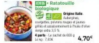 Thiriet Ratatouille biologique offre
