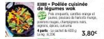 Poêlée cuisinée de légumes wok