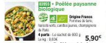 Thiriet Poelee paysanne biologique offre