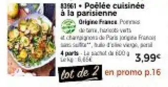 Thiriet Poelee cuisinée a la parisienne offre