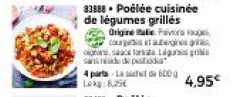 Thiriet Poélée cuisinée de légumes grilles offre