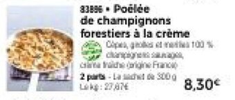 Thiriet Poelée de champignons forestiers a la creme offre