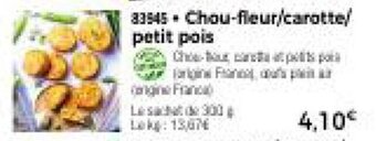 Thiriet Chou-fleur/carotte/ petit pois offre