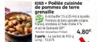 Thiriet Poélée cuisinée de pommes de terre grenaille offre