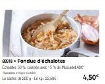 Thiriet Fondue d'échalotes offre