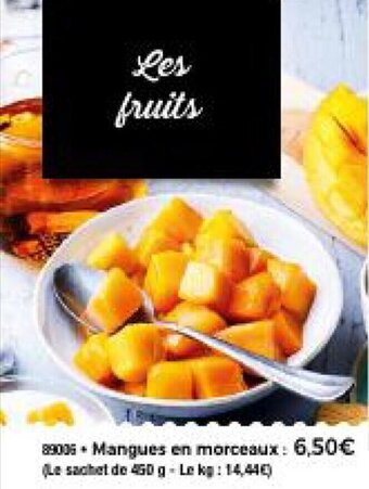 Thiriet Mangues en morceaux offre