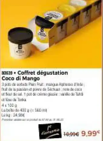 Thiriet Coffret dégustation Coco di Mango offre