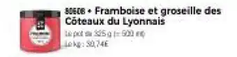 Thiriet Framboise et groseille des Côteaux du Lyonnais offre