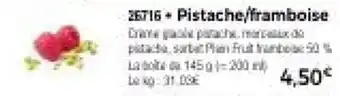 Thiriet Pistache/framboise offre