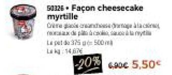 Thiriet Façon cheesecake myrtille offre