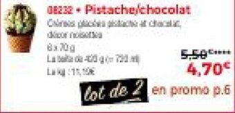 Thiriet Pistache/chocolat offre