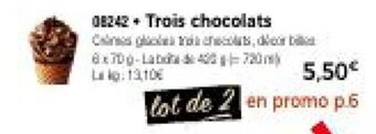 Thiriet Trois chocolats offre