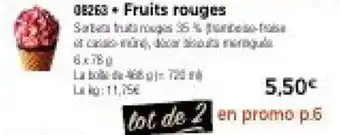 Thiriet Fruits rouges offre