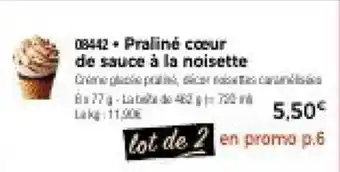 Thiriet Praliné cœur de sauce à la noisette offre