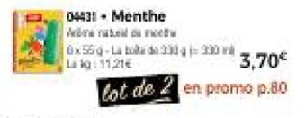 Thiriet Menthe offre