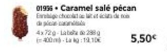 Thiriet Caramel sale pecan offre