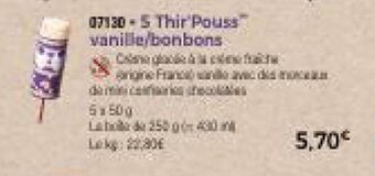 Thiriet 5 Thir Pouss vanille/bonbons offre