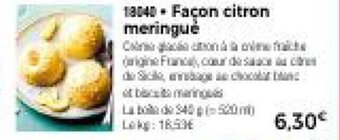 Thiriet Façon citron meringué offre