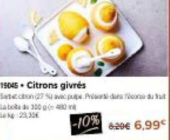 Thiriet Citrons givres offre