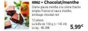 Thiriet Chocolat/menthe offre