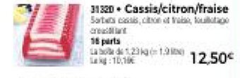 Thiriet Cassis/citron/fraise offre