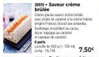 Thiriet Saveur crème brûlée offre