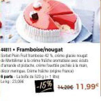 Thiriet Framboise/nougat offre