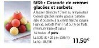Thiriet Cascade de cremes glacees et sorbets offre