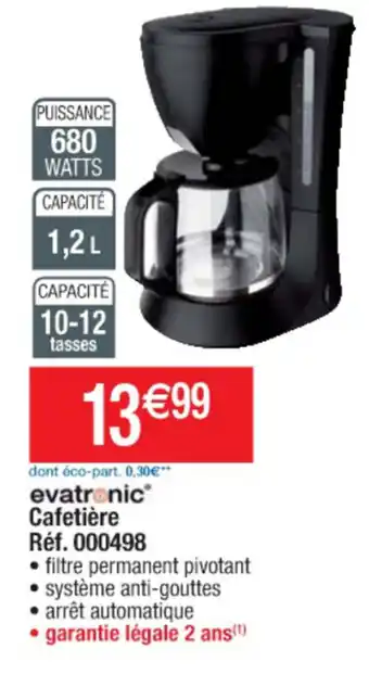 Cora x Carrefour Cafetière offre