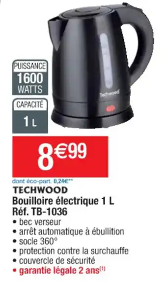 Cora x Carrefour Bouilloire èlectrique 1 L offre