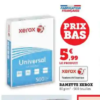RAMETTE XEROX 80 g/m²-500 feuilles