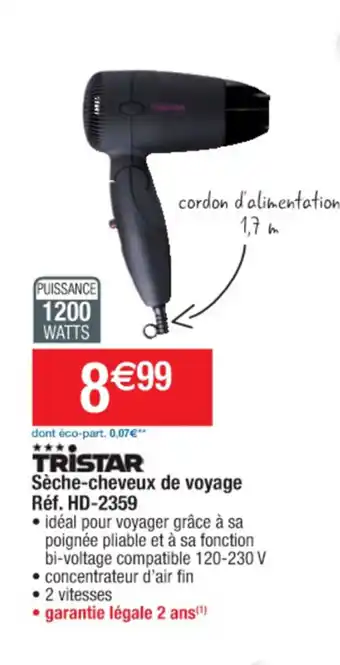 Cora x Carrefour Sèche-Cheveux De Voyage offre