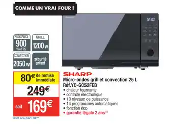 Cora x Carrefour Micro-Ondes Grill Et Convection 25 L offre