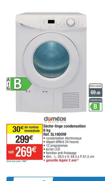 Cora x Carrefour Sèche-Linge Condesation offre