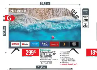 Cora x Carrefour Tèlèviseur Smart TV offre
