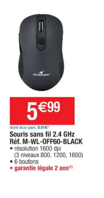 Cora x Carrefour Souris Sans Fil 2.4 GHz offre