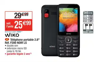 Cora x Carrefour Tèlèphone Portable 2.8" offre