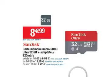 Carte Mèmoire Micro SDHC