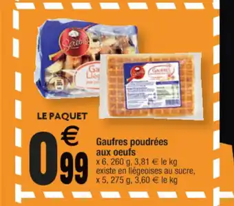 Cora x Carrefour Gaufres Poudrèes Aux Oeufs offre