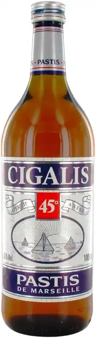 Match Cigalis pastis offre
