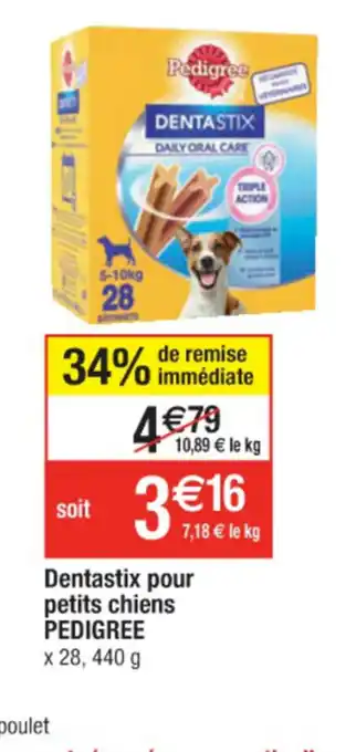 Cora x Carrefour Detastix Pour Petits Chiens offre
