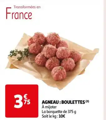 Auchan AGNEAU: BOULETTES (²) À mijoter offre