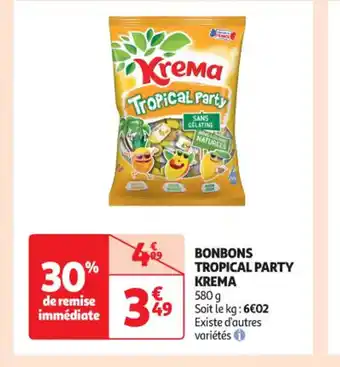Auchan TROPICAL PARTY KREMA BONBONS offre