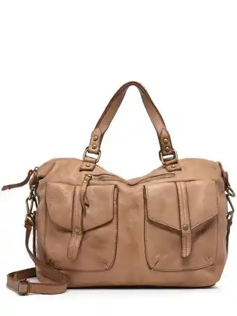 Edisac Sac shopping dewashed cuir offre
