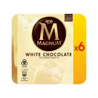 6 bĂątonnets chocolat blanc